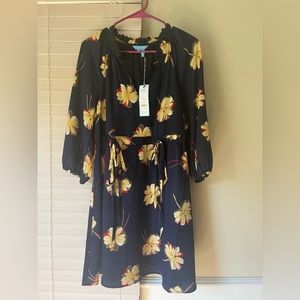 Draper James Kellie Babydoll Dress in Fall Cosmos